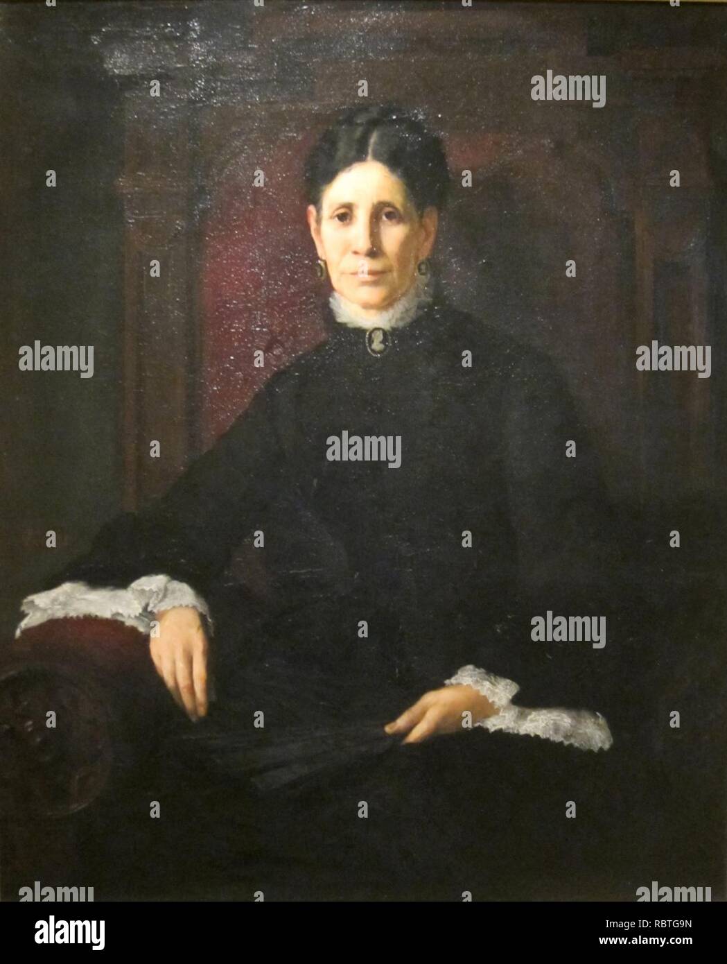 "Frances Schillinger Hinkle' von Frank Duveneck, Cincinnati Art Museum. Stockfoto