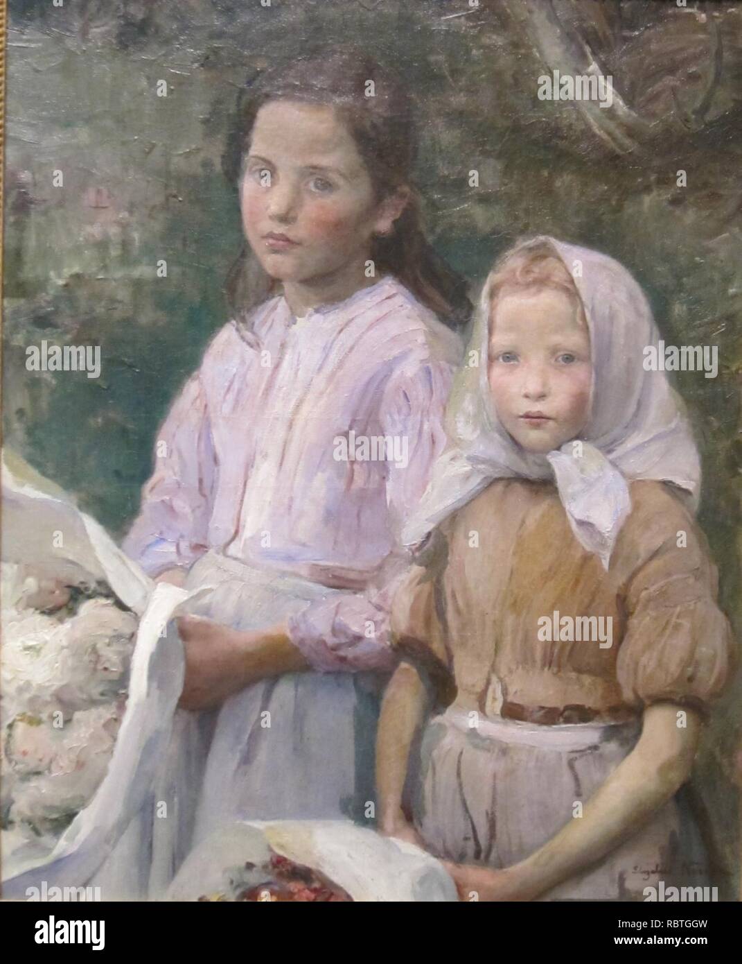 "Großvaters Geburtstag" von Elizabeth Nourse, Cincinnati Art Museum. Stockfoto