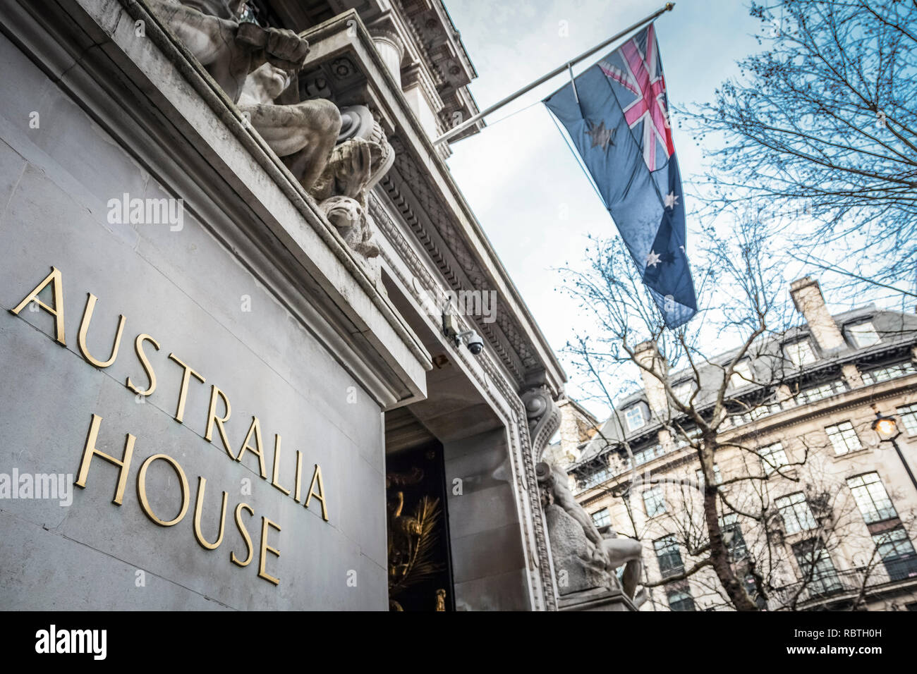 Australien Haus, hohe Kommission von Australien, Strand, London WC2 Stockfoto