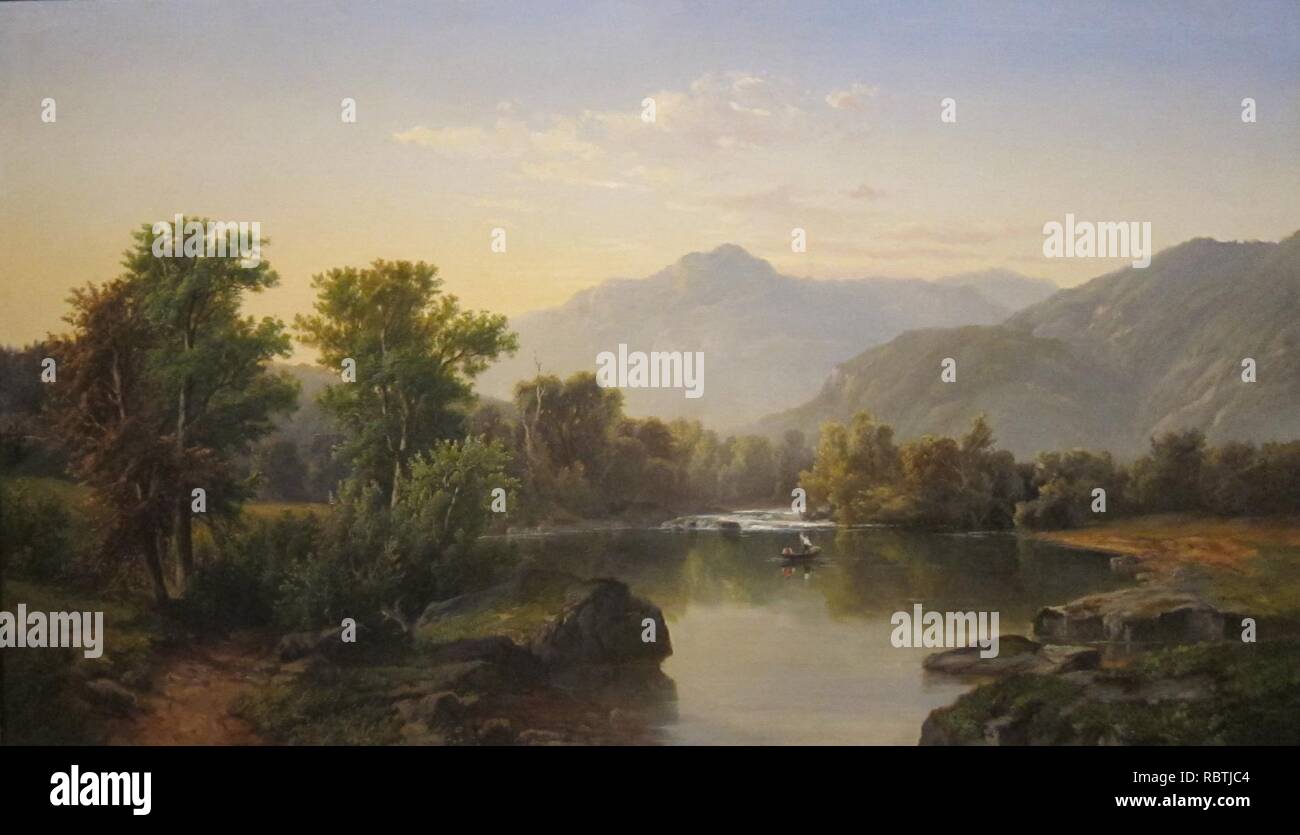 'Landschaft' von Thomas Corwin Lindsay, Cincinnati Art Museum. Stockfoto