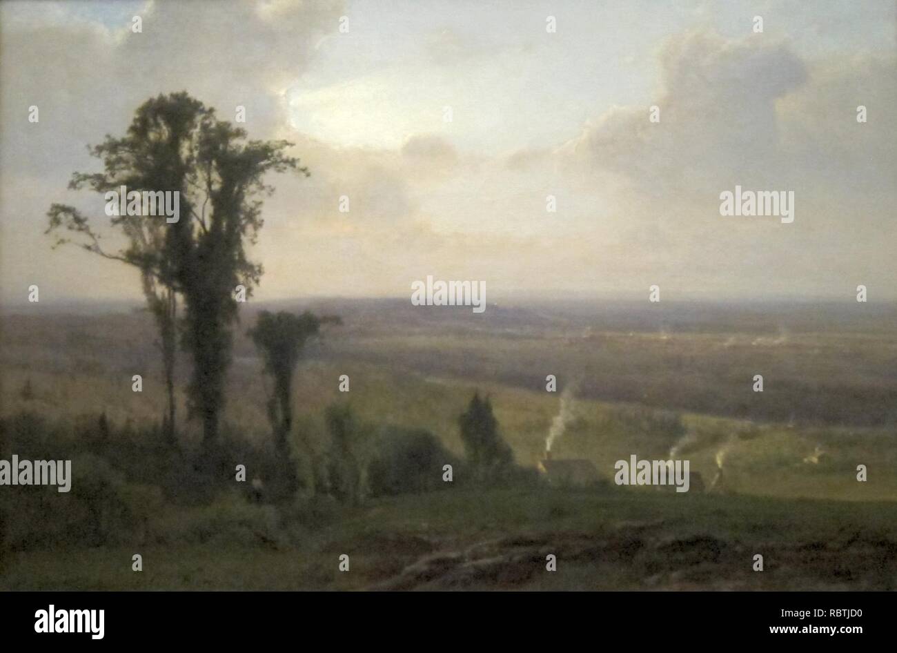 'Querformat, Hudson Valley" von George Inness, Cincinnati Art Museum. Stockfoto
