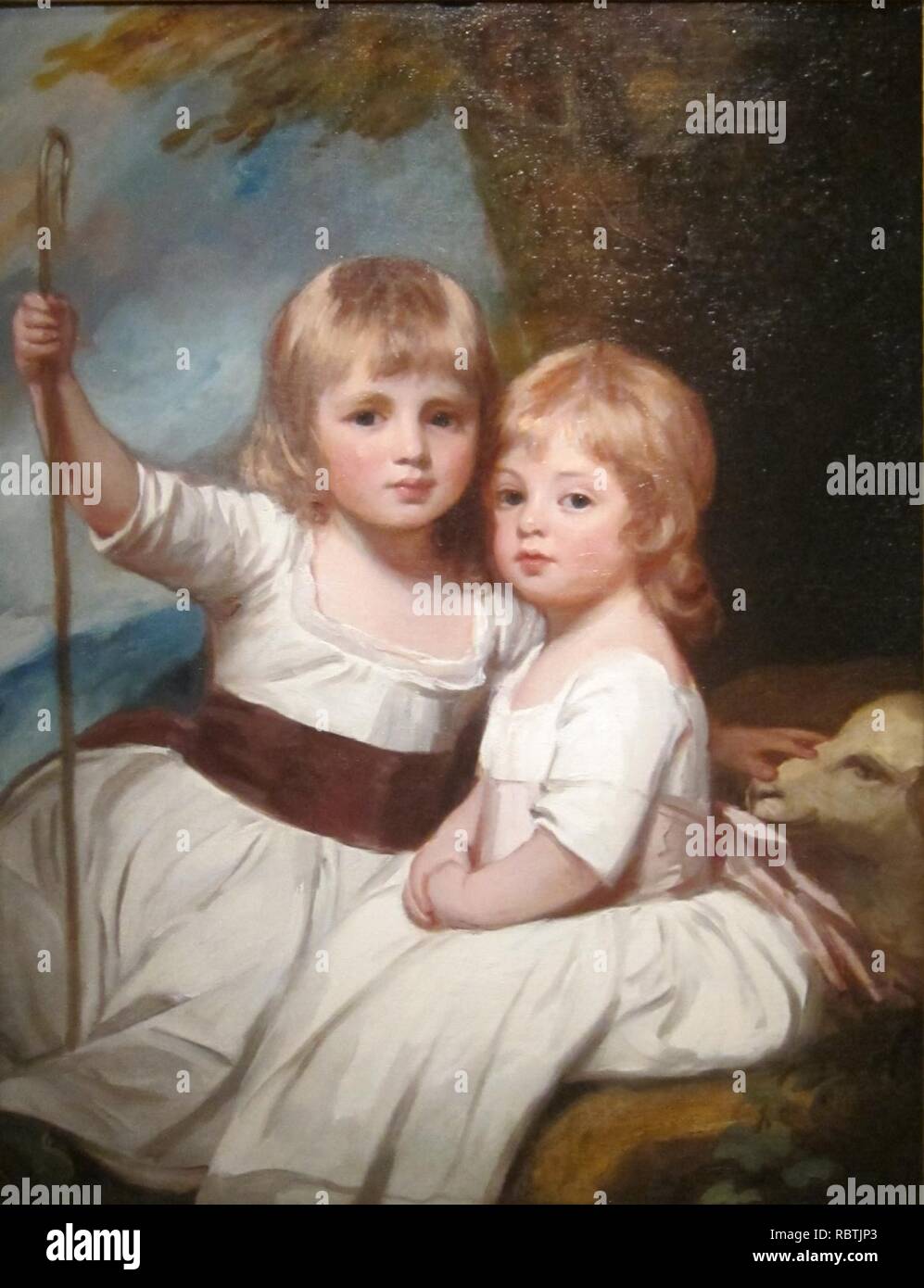'Mary und Louisa Kent' von George Romney, Cincinnati Art Museum. Stockfoto