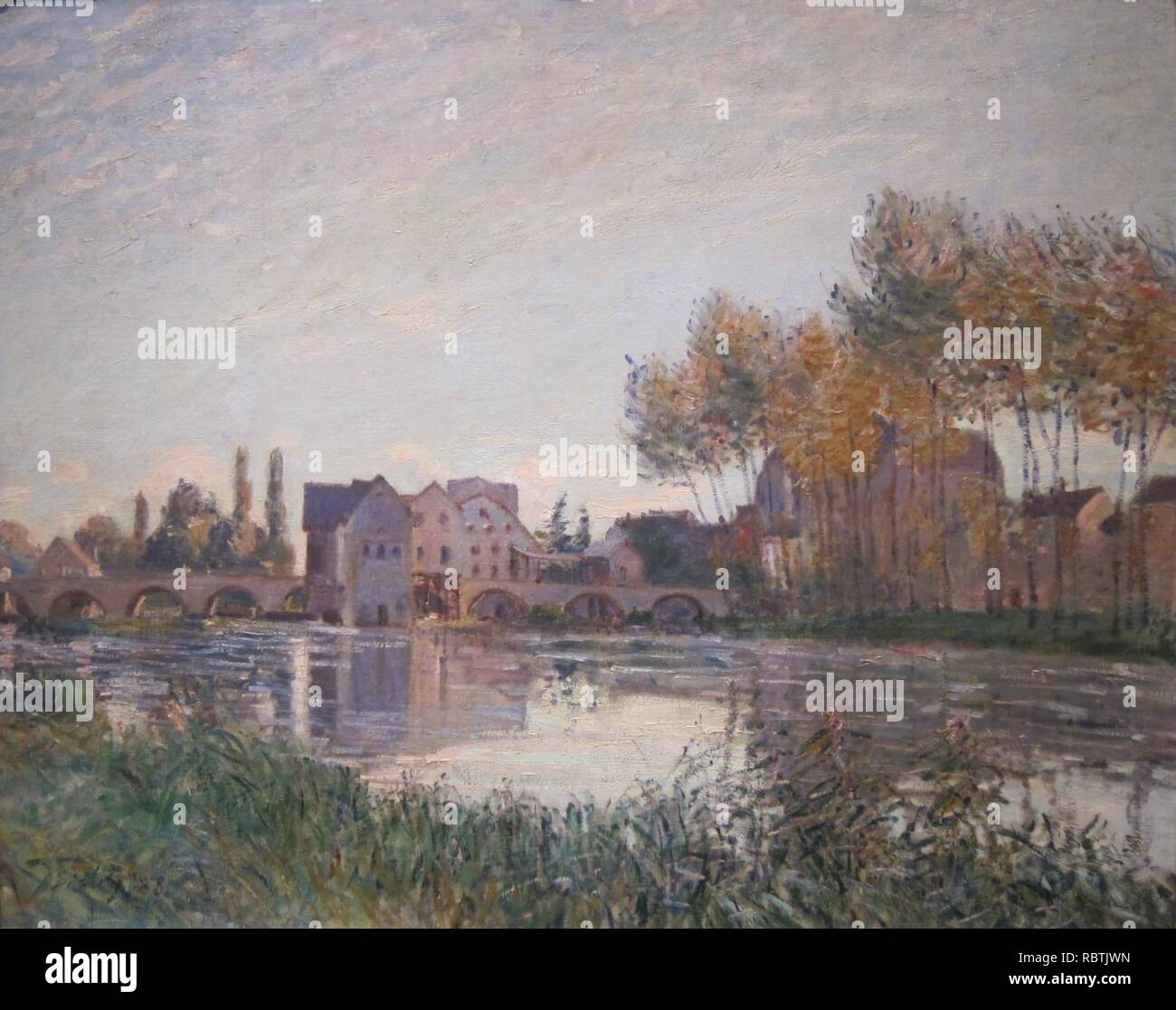 Bin oret' von Alfred Sisley, Cincinnati Art Museum. Stockfoto