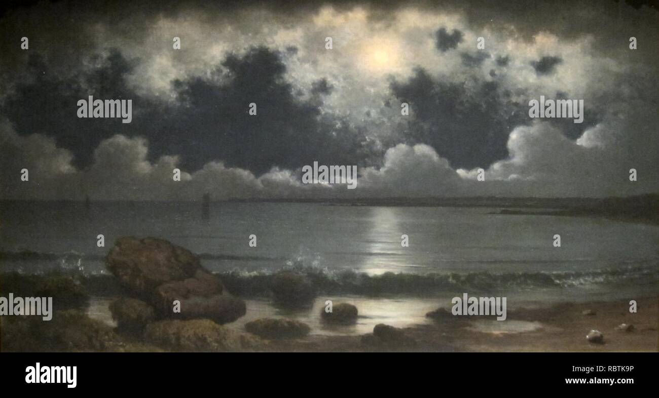'Point Judith, Rhode Island' von Martin Johnson Heade, 1867-68. Stockfoto