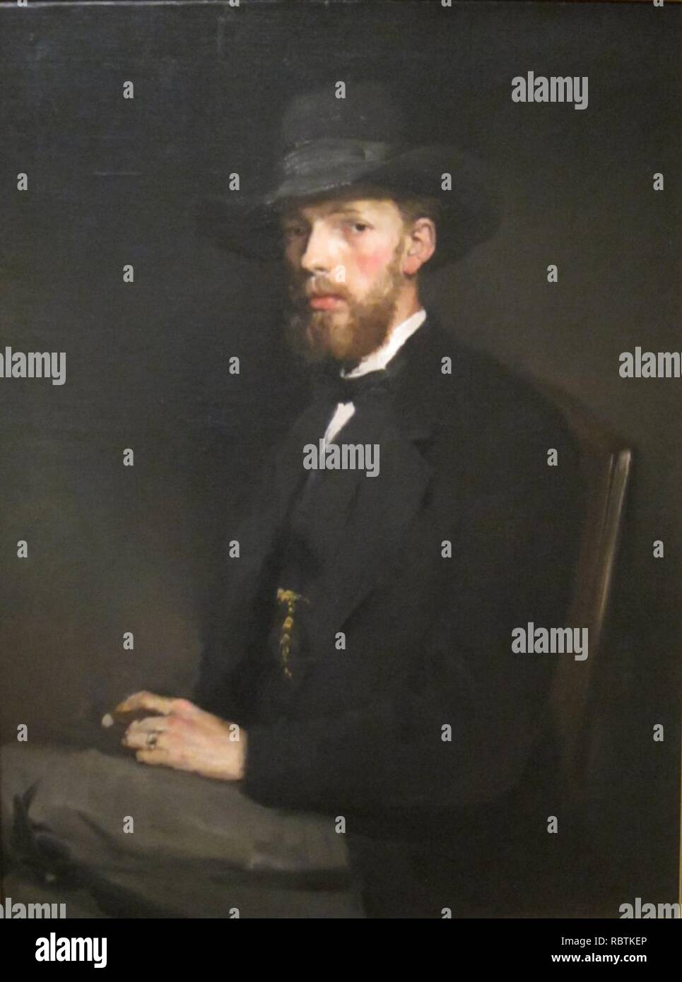 "Professor Ludwig Loefftz" von Frank Duveneck, Cincinnati Art Museum. Stockfoto