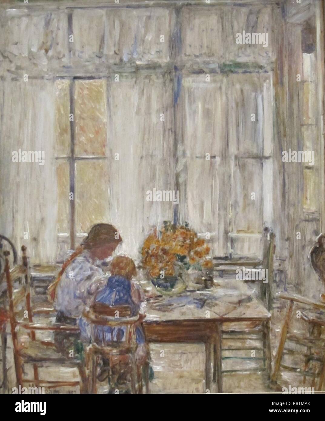 "Die Kinder" durch Childe Hassam, Cincinnati Art Museum. Stockfoto