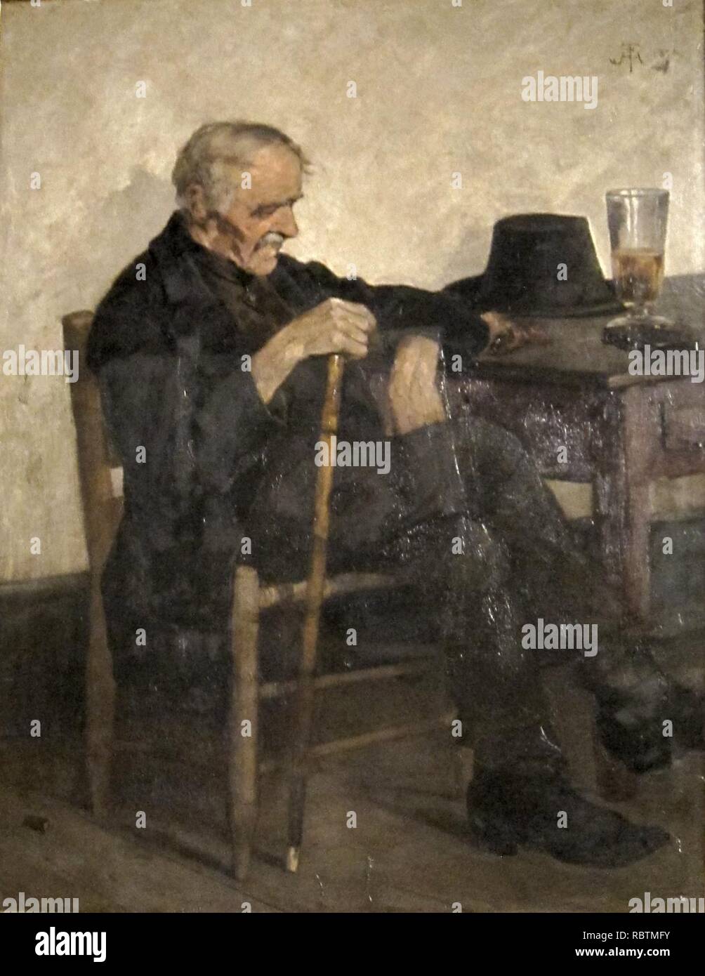 "Stiller Gast" von Henry Farny, Cincinnati Art Museum. Stockfoto