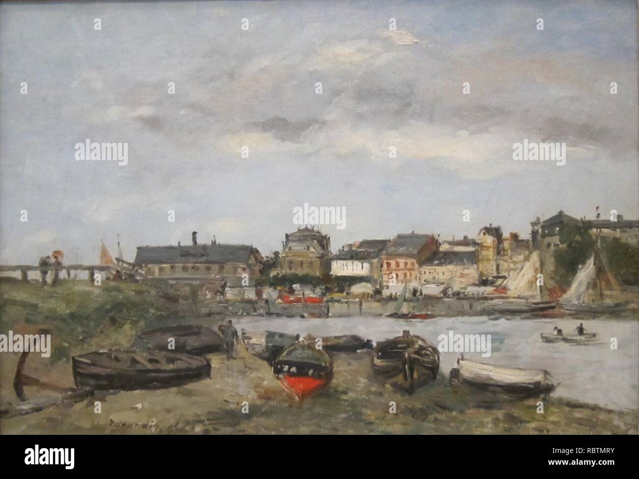 "Trouville' von Eugène Boudin, Cincinnati Art Museum. Stockfoto