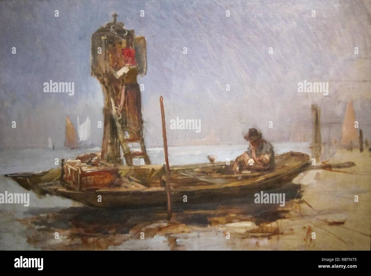 "Venezianischen Schrein, Skizze' von Frank Duveneck, Cincinnati Art Museum. Stockfoto