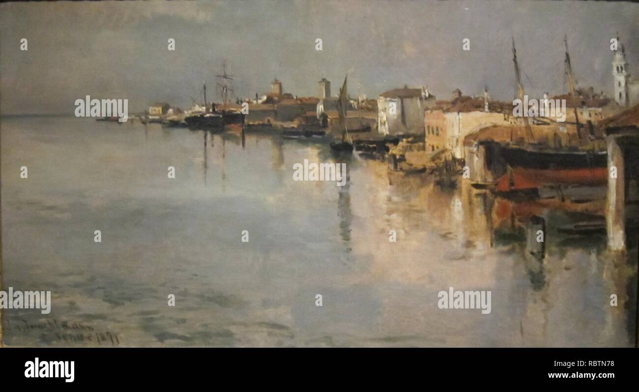"Venedig" von John Henry Twachtman, Cincinnati Art Museum. Stockfoto