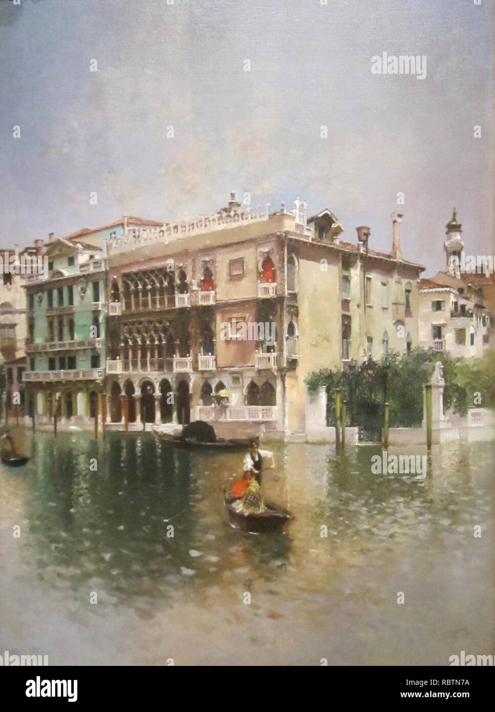 "Venedig, den Grand Canal" von Robert Frederick Blum, Cincinnati Art Museum. Stockfoto