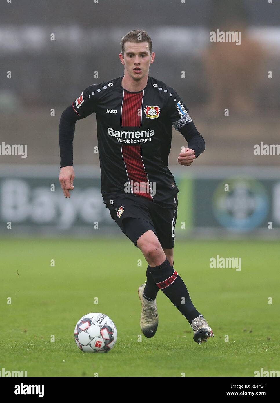 Leverkusen, Deutschland. 11 Jan, 2019. firo: 11.01.2019, Fußball, 1.Bundesliga, Saison 2018/2019, Freundschaftsspiel, Bayer 04 Leverkusen - PEC Zwolle Lars BENDER, Leverkusen, Single Action | Verwendung der weltweiten Kredit: dpa/Alamy leben Nachrichten Stockfoto