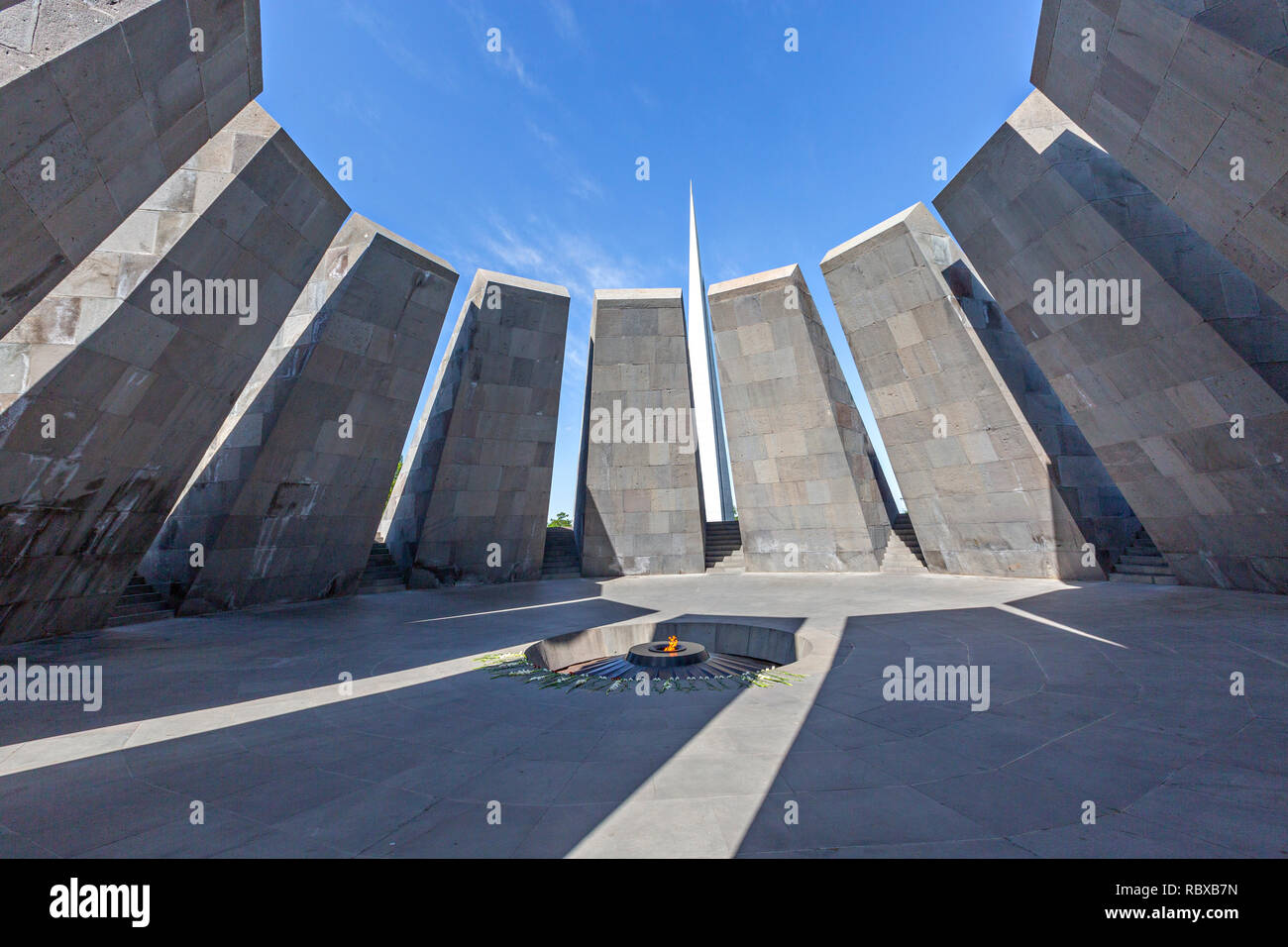 Völkermord Denkmal in Eriwan, Armenien Stockfoto