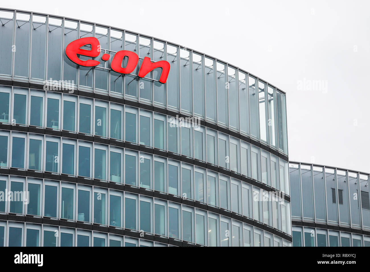 EON, Hauptquartier, Gebäude, Essen, Nordrhein-Westfalen, Ruhrgebiet, Deutschland, Europa, EON, Hauptverwaltung, Gebaeude, Essen, Nordrhein-Westfalen, R Stockfoto
