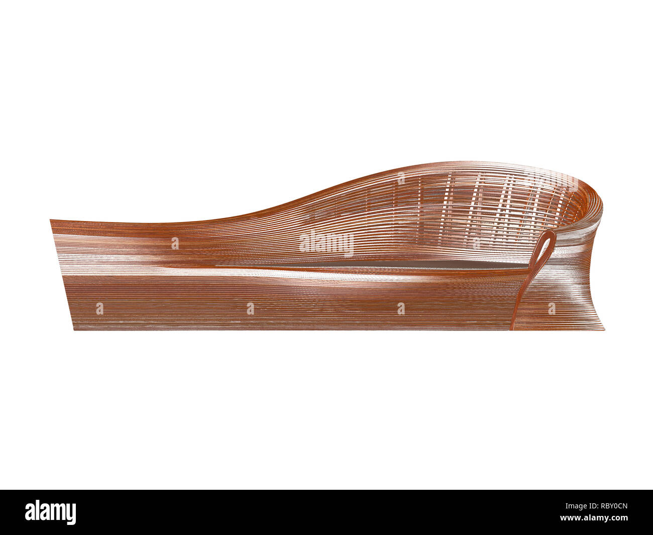 3D-Render Sitzbank Dampf Stockfoto