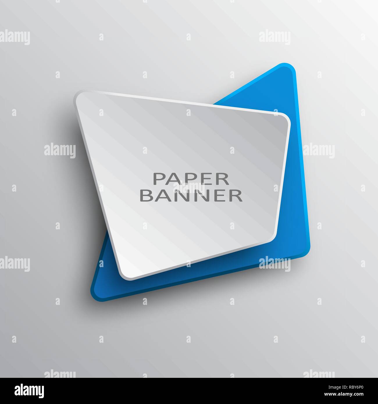 Abstrakte Papier Infografik Banner. Vector Illustration. Werbung in origami Design Stock Vektor