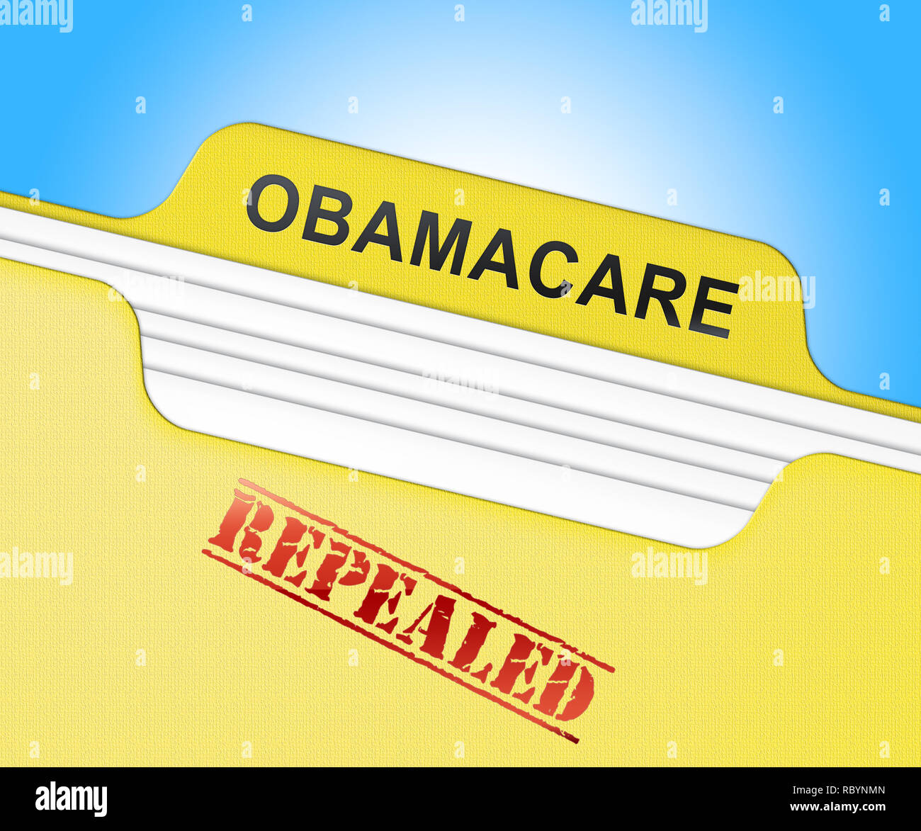Obamacare Aufhebung oder amerikanischen Healthcare Reform ersetzen. Usa Rechtsvorschriften für erschwingliche Gesundheitsversorgung - 3D-Darstellung Stockfoto