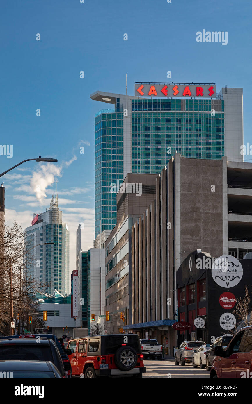 Windsor, Ontario, Kanada - Caesars Windsor Hotel & Casino. Stockfoto