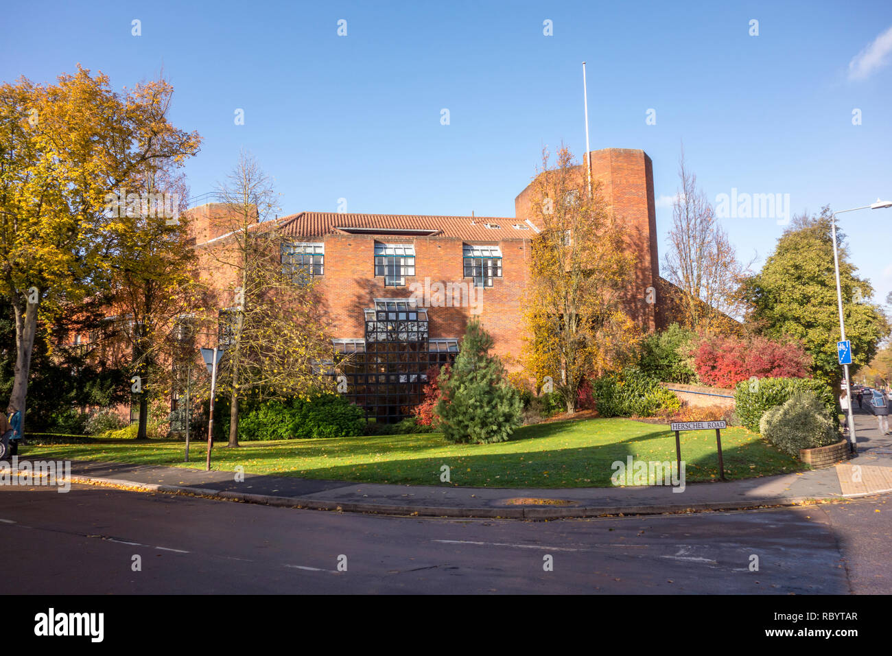 Robinson College, Universität Cambridge, gegründet 1977 und eine der neuesten Oxbridge Colleges. Grange Road, Cambridge, UK Stockfoto