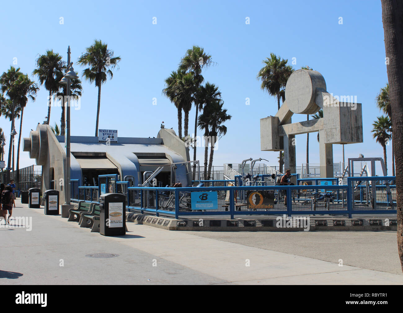 Basketball in Venice Beach, Kalifornien Stockfoto