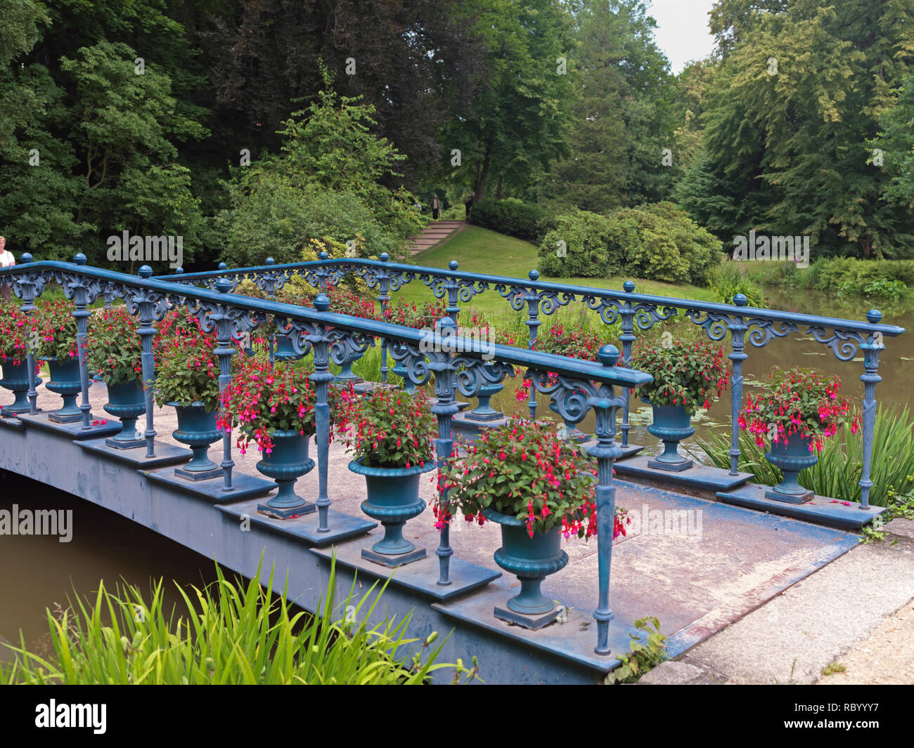 Fürst Pückler Park Bad Muskau, UNESCO Weltkulturerbe, Landkreis Görlitz, Oberlausitz, Sachsen, Deutschland, Europa | Graf Pückler Park, UNESCO, nicht Stockfoto