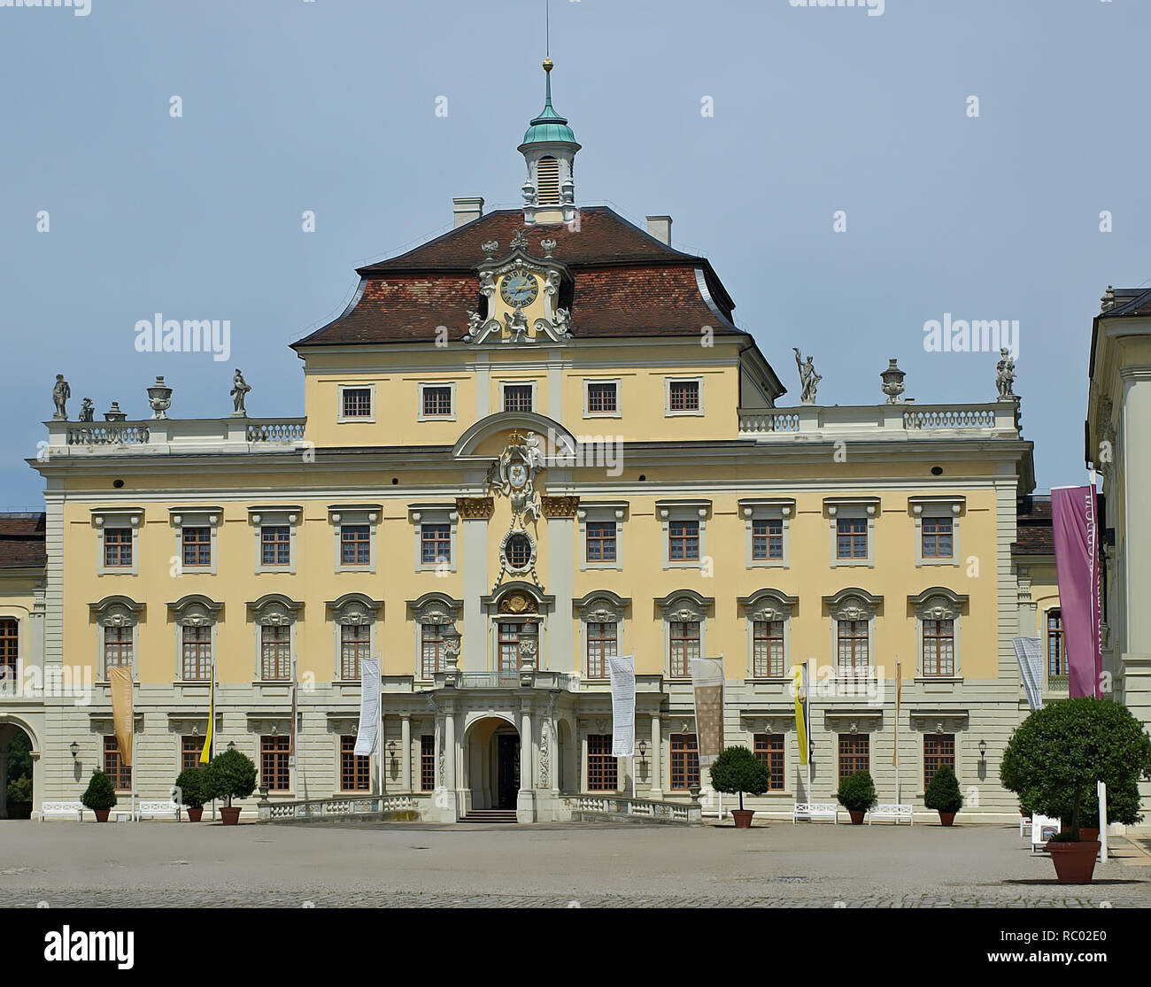 Schloss von Schloss Ludwigsburg in Stuttgart, Deutschland Stockfoto