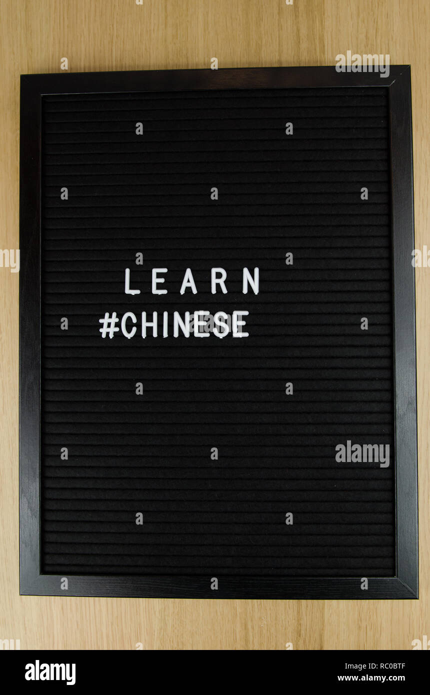 Chinesisch Lernen Gebärdensprache Stockfoto