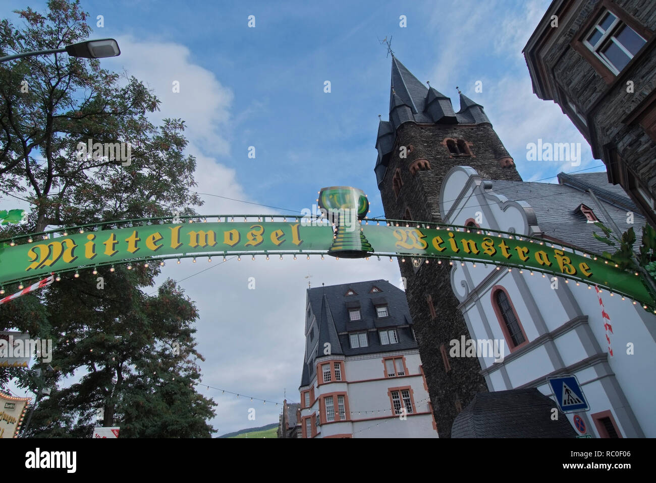 Valentin, Bernkastel-Kues, Mittelmosel, Landkreis Bernkastel-Wittlich, Rheinland-Pfalz, Deutschland, Europa | Weinfest, Bernkastel-Kues, Bezirk Stockfoto