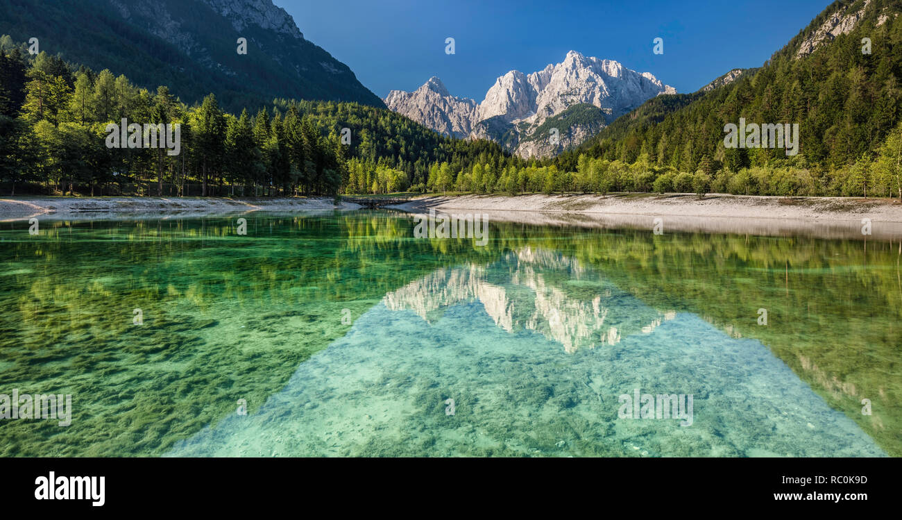 Jasna See, Kranjska Gora, Nationalpark Triglav, Slowenien Stockfoto