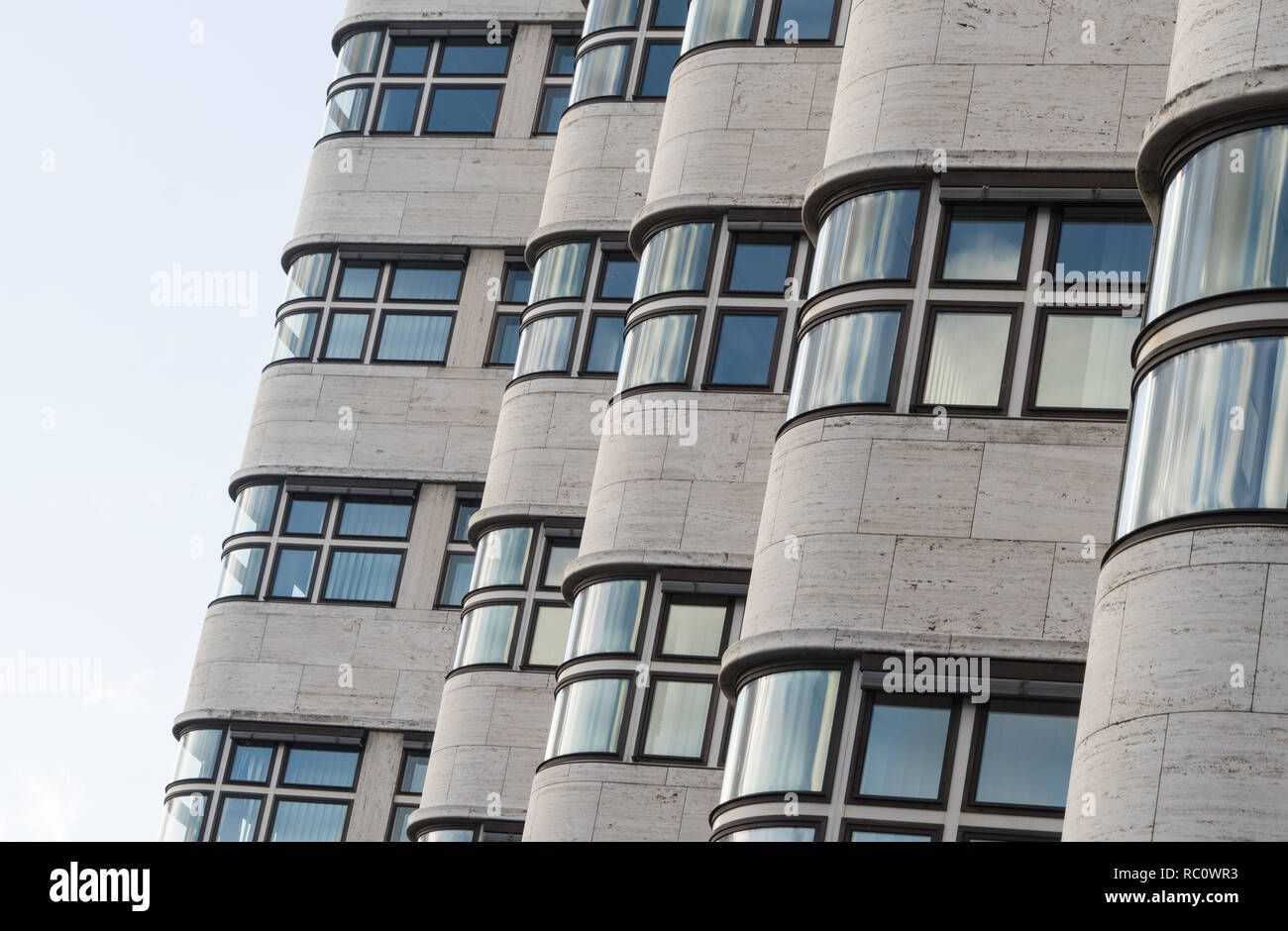 Shell-Haus Reichpietschufer Berliner Tiergarten Stockfoto