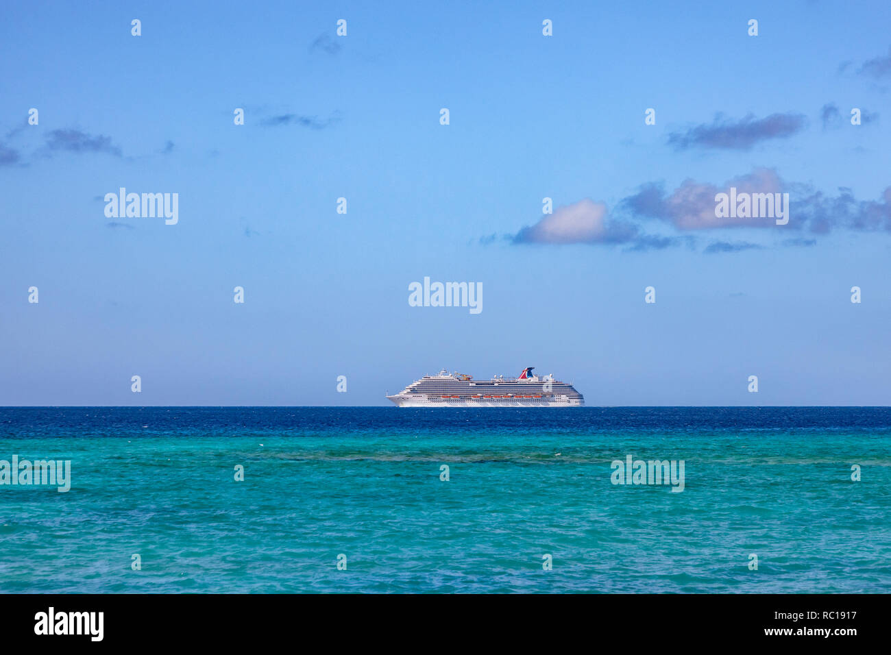 Grand Turk, Turks und Caicos Inseln besuchen auf P&O Arcadia während der Weihnachts- und Neujahrskreuzfahrt. Stockfoto