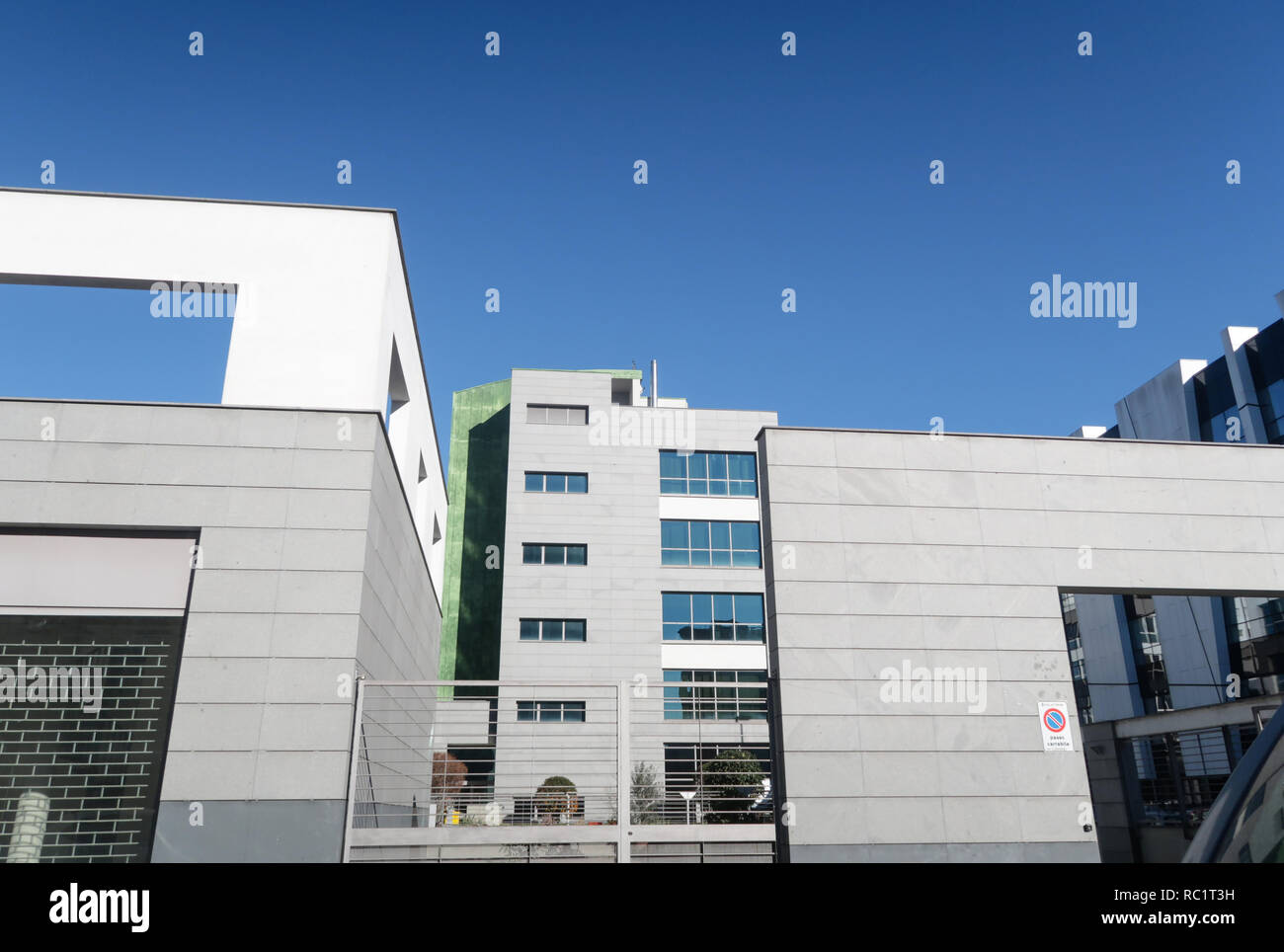 Beispiel für moderne Architektur in Turin Stockfoto