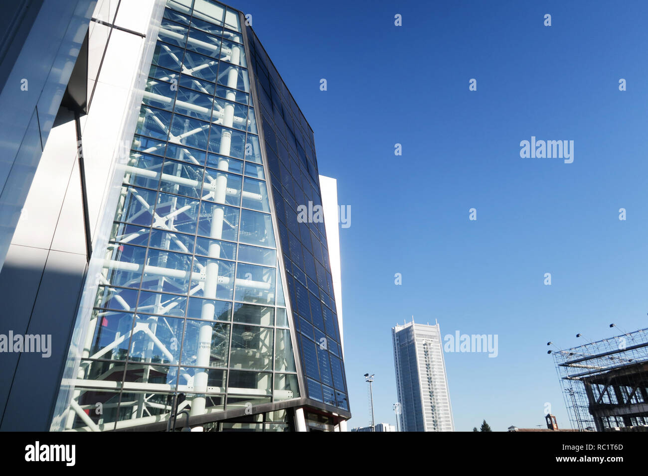 Beispiel für moderne Architektur in Turin Stockfoto