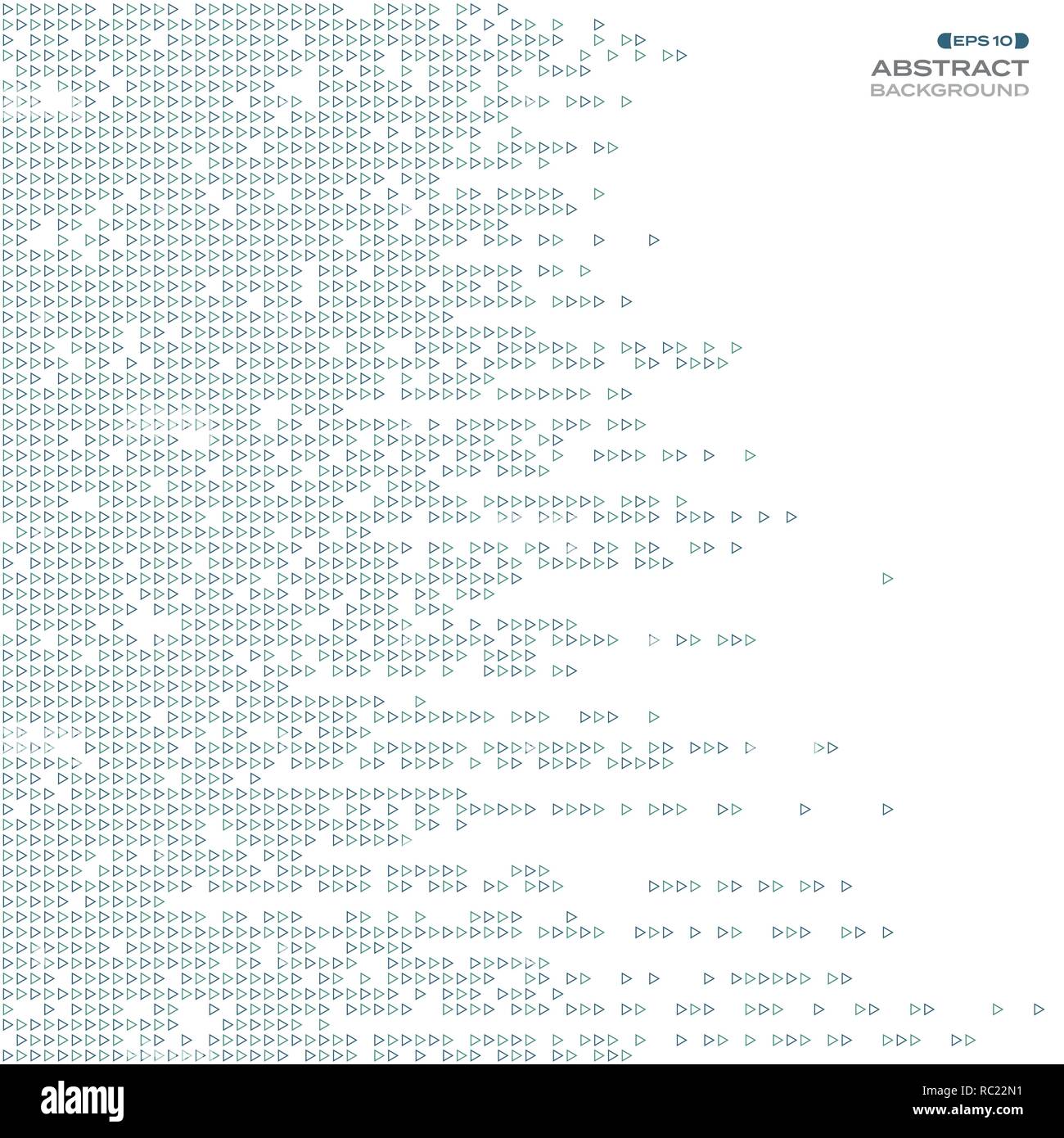 Zusammenfassung von blaues Dreieck Technologie Linienmuster Hintergrund, Vector EPS 10. Stock Vektor