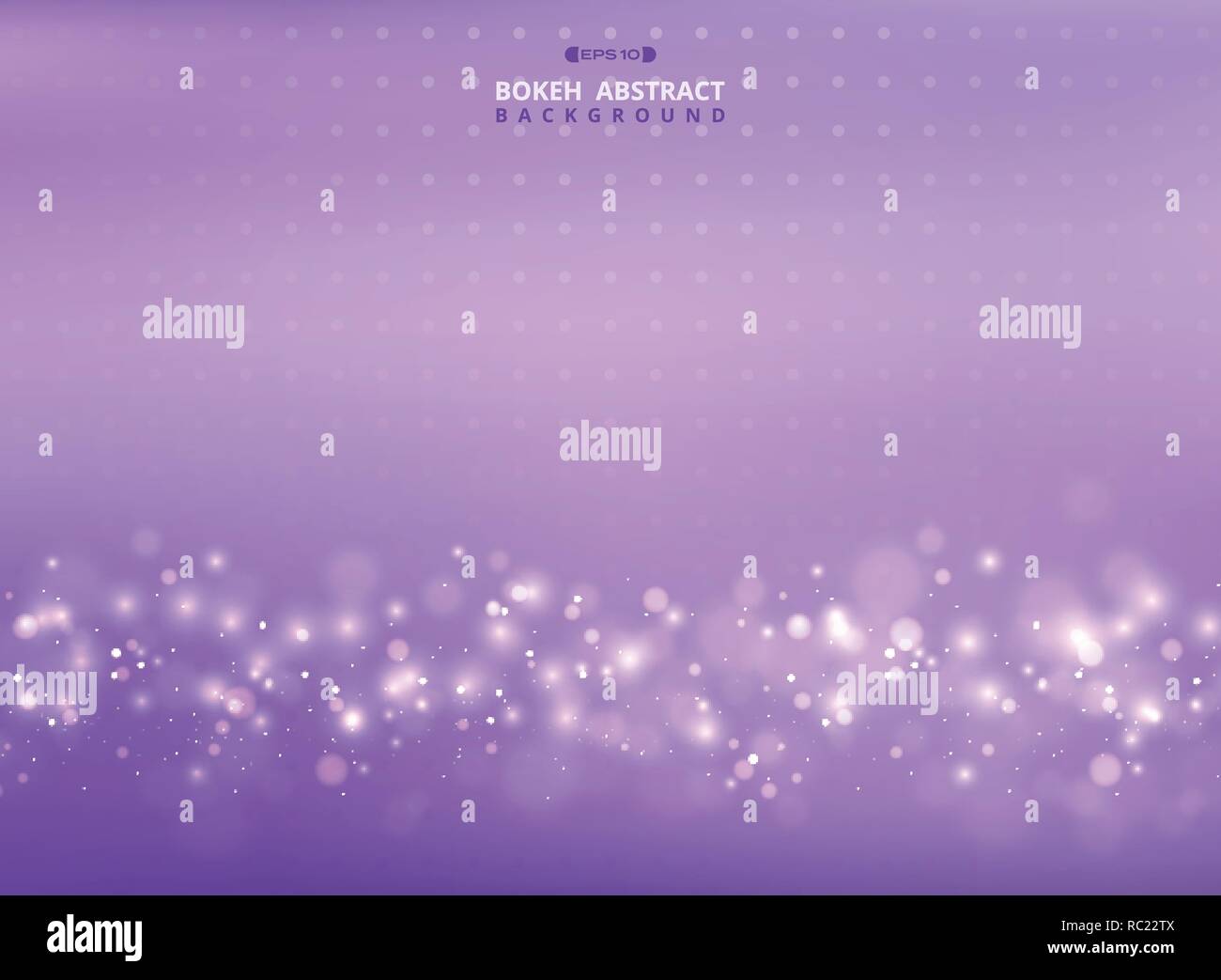 Zusammenfassung von mesh bunte Violett mit bokeh Muster Hintergrund, Vector EPS 10. Stock Vektor