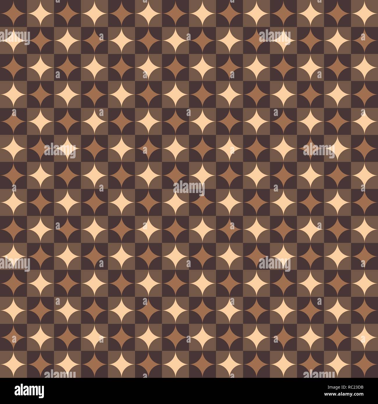 Abstract art-déco-Runde geometrische Muster Hintergrund, Vector EPS 10. Stock Vektor