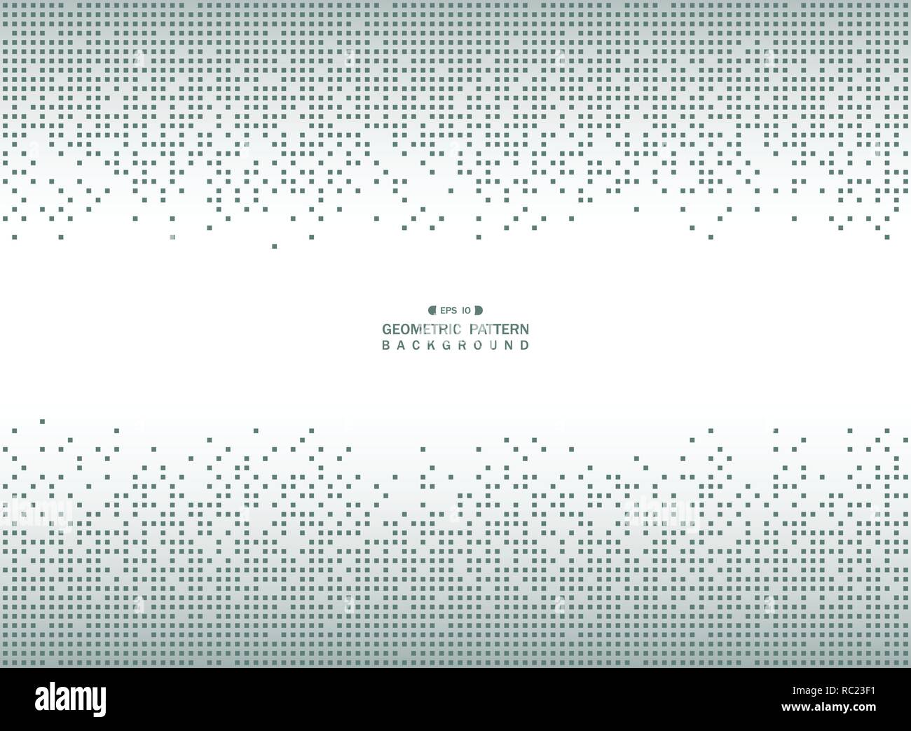 Abstrakte geometrische Blue Square pattern von Big Data futuristischen Hintergrund, Vector EPS 10. Stock Vektor