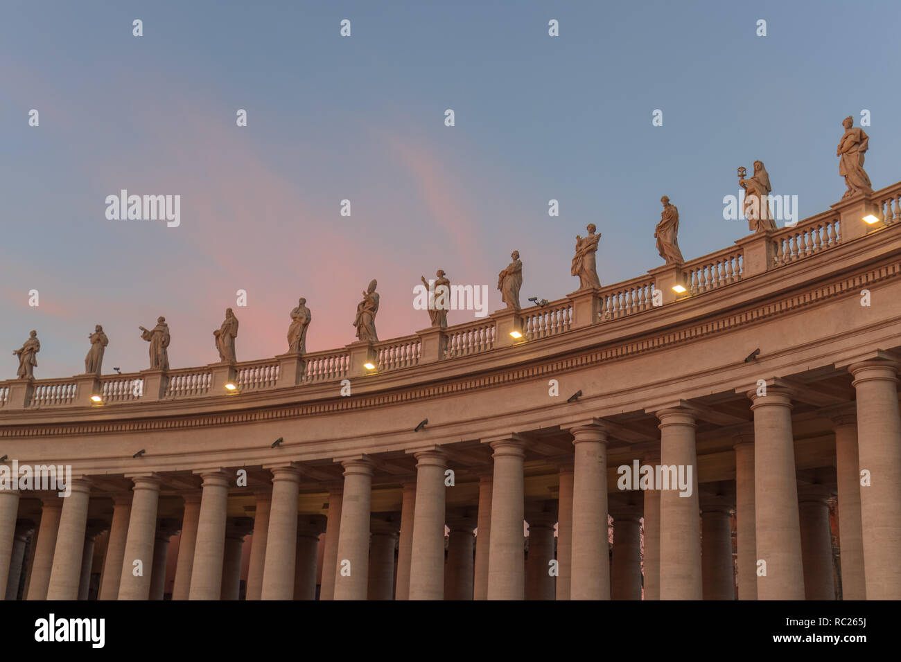 San Peter Kolonnade Stockfoto