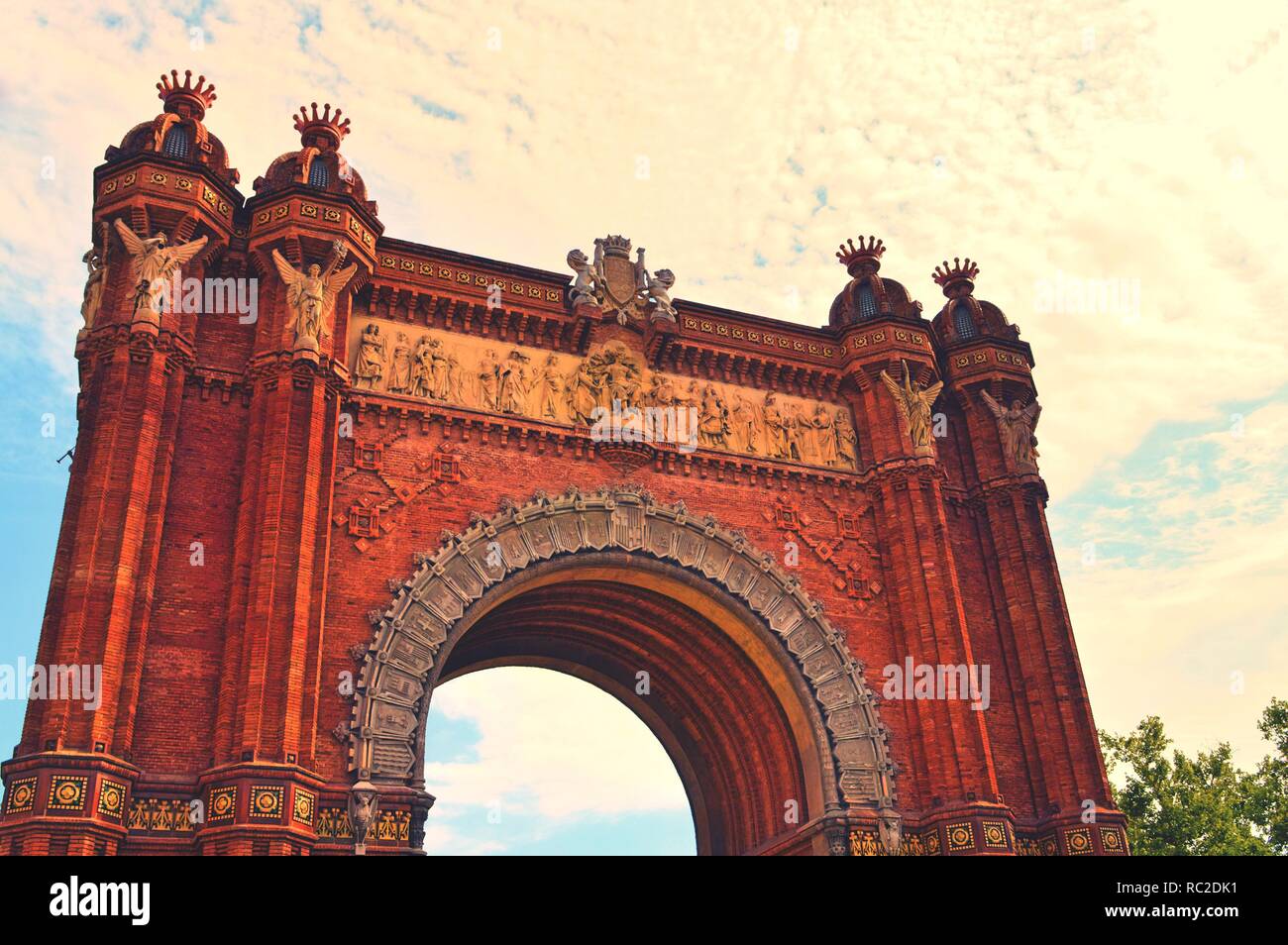 Arc de Triomf Stockfoto