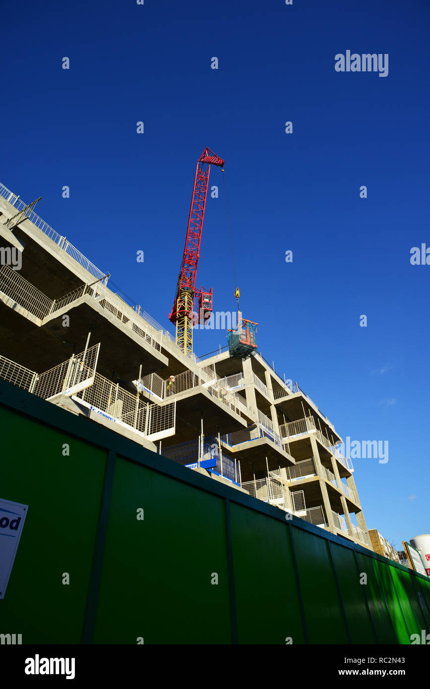 Großbritannien: London: Kilburn: neue Sozialwohnungen im Bau Stockfoto