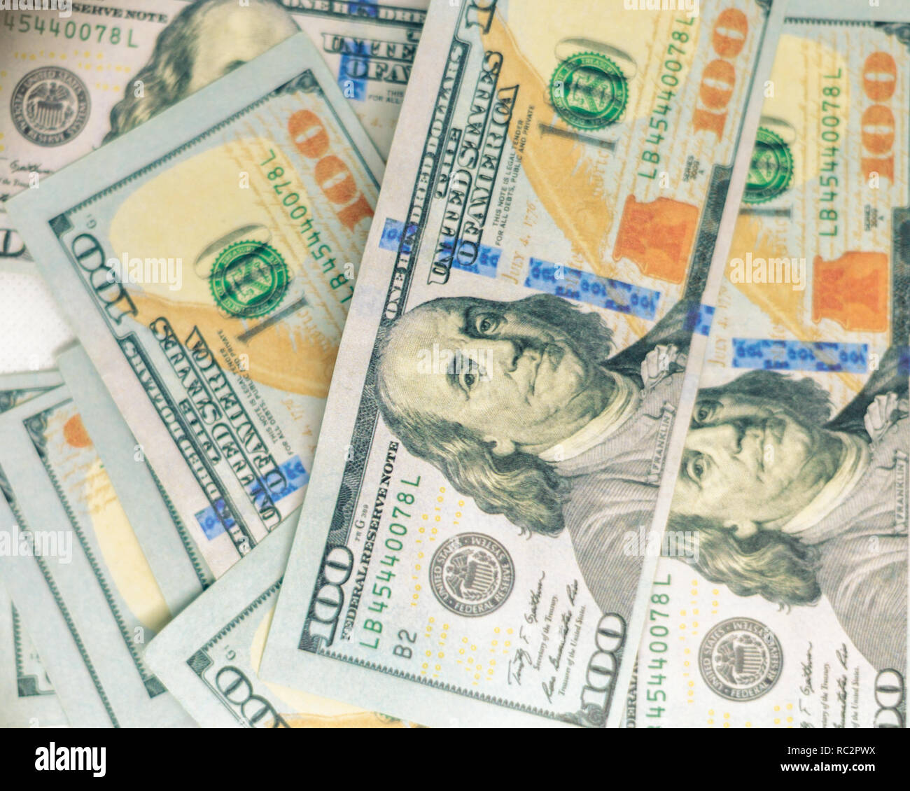 Business und Finanzen Symbol, einem Hundert-euro-Scheine Stockfoto