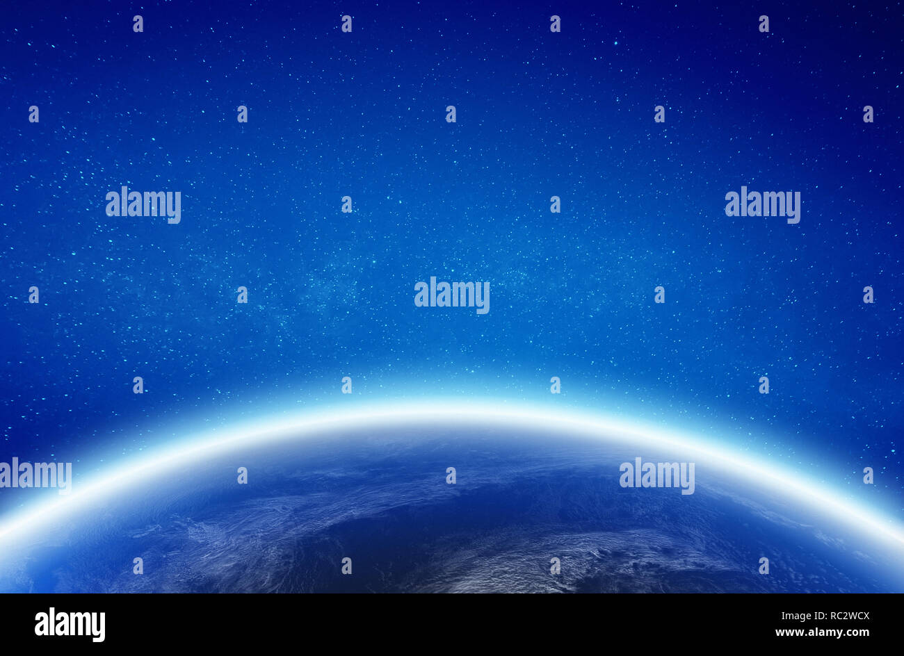 Planetenerde aus dem Weltraum Stockfoto