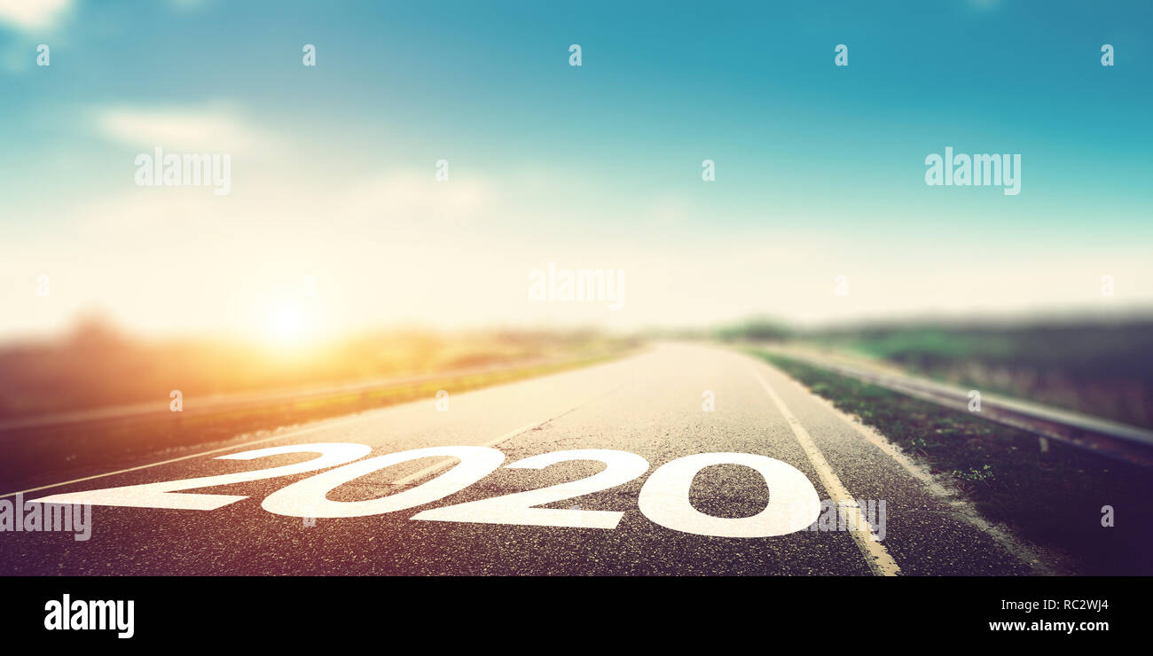 2020 Jahr Hintergrund Stockfoto