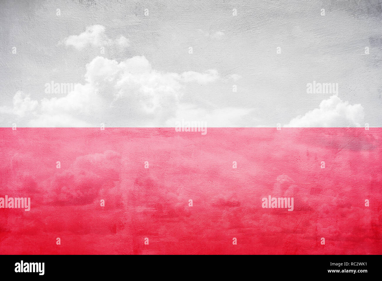 Polen-Flagge-Abbildung Stockfoto