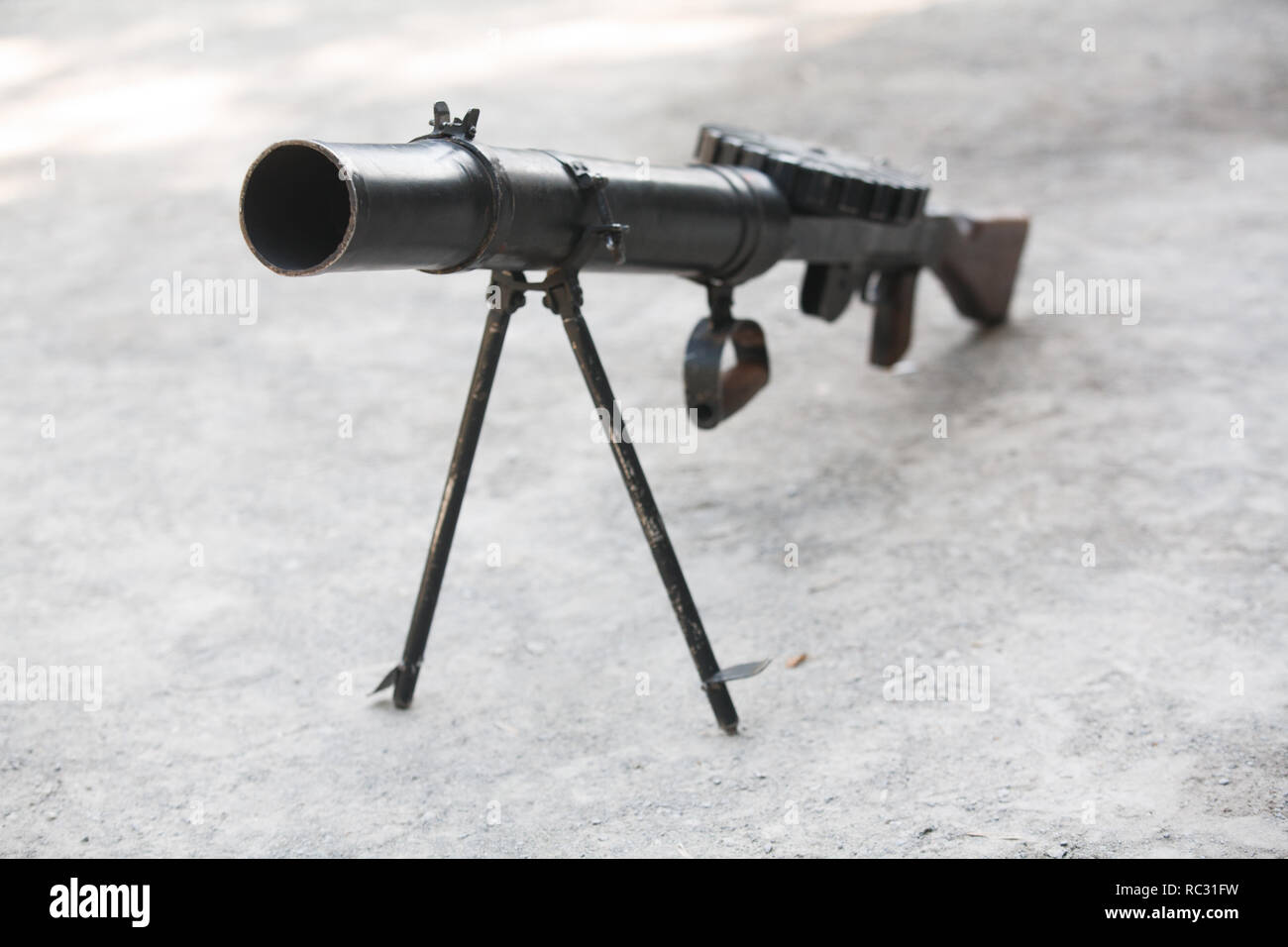 Erster Weltkrieg - ära Lewis Automatic Light Machine Gun Stockfoto