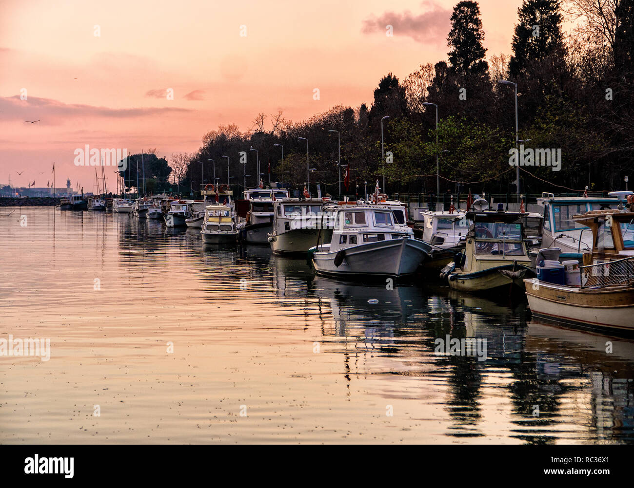 Ein lokaler Port in Istanbul Stockfoto