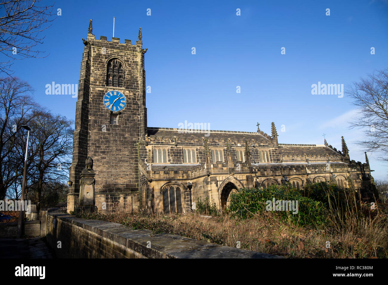 Allerheiligen Kirche früher als Kirche aller Heiligen in Northgate, Almondbury, Huddersfield aufgeführt Stockfoto
