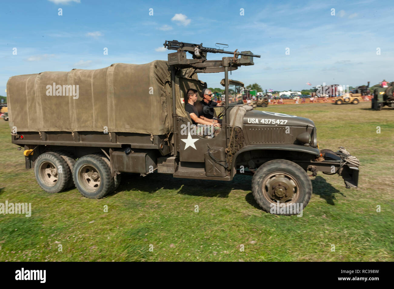 Vintage US Army GMC CCKW Truck in Preston Steam Rally, Kent, England Stockfoto