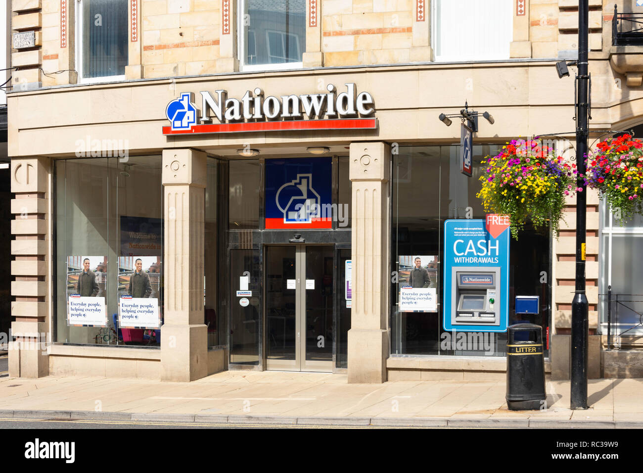 Nationwide Building Society, Cambridge Crescent, Montpellier Viertel, Harrogate, North Yorkshire, England, Großbritannien Stockfoto