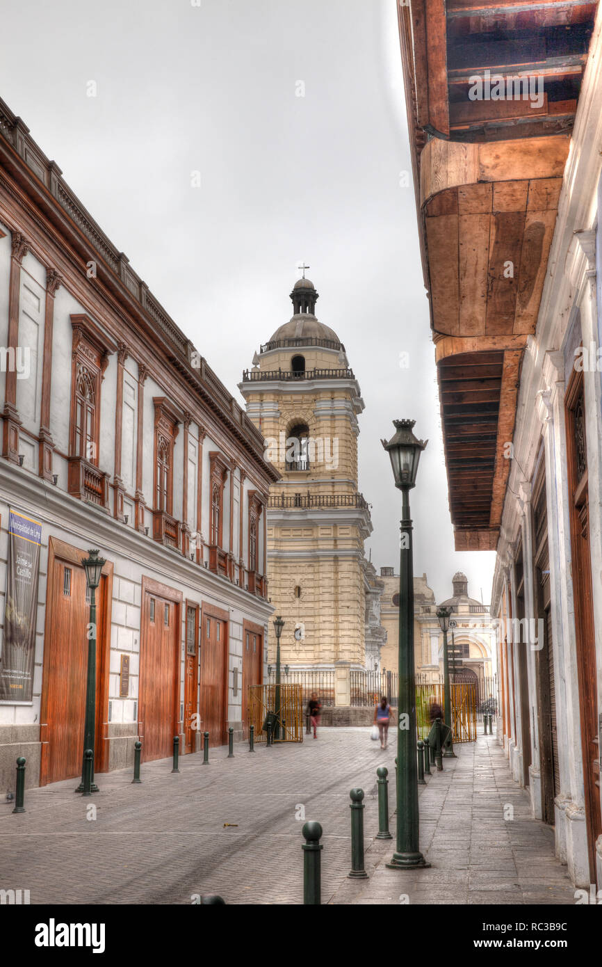 Straßen von Lima Peru Stockfotografie Alamy